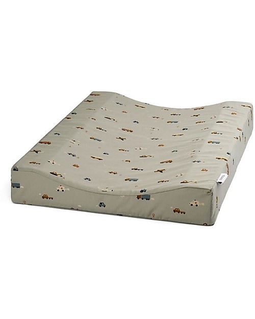 Liewood Fritz Changing Mat - Vehicles/Dove Blue Mix - 65 x 50 cm Changing Tables