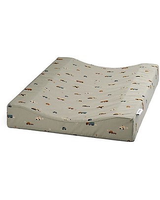 Liewood Fritz Changing Mat - Vehicles/Dove Blue Mix - 65 x 50 cm Changing Tables