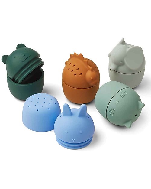 Liewood Gaby Bath Game - 5 Pieces - Blue Multi Mix Bath Toys