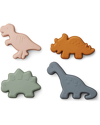 Liewood Gill Beach Mold Set - Dino/Sandy Mix - 4 Pieces Beach Toys