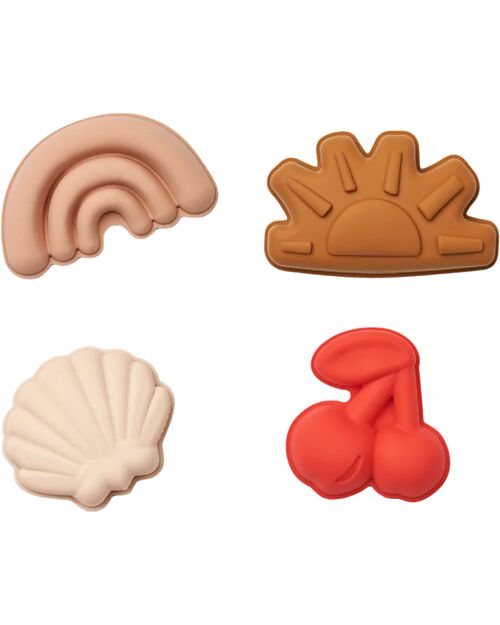 Liewood Gill Cherry Sand Moulds 4-Pack-Cherries - Apple blossom Beach Toys