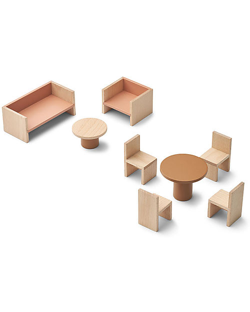 Liewood Gillian Playhouse Furniture Set - Beech Wood Dolls Houses