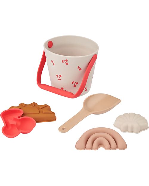 Liewood Gilma Beach & Garden Set - Cherry - Sandy - 6 pieces Beach Toys
