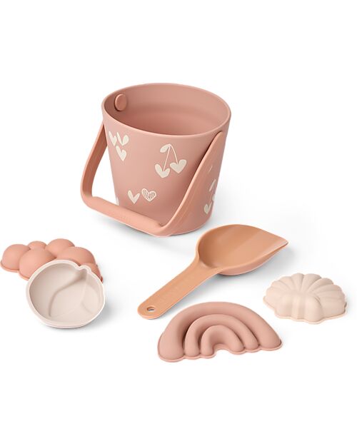 Liewood Gilma Beach & Garden Set - Sweethesrts - Pale Tuscany - 6 pieces - 18m+ Beach Toys