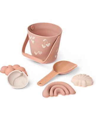 Liewood Gilma Beach & Garden Set - Sweethesrts - Pale Tuscany - 6 pieces - 18m+ Beach Toys