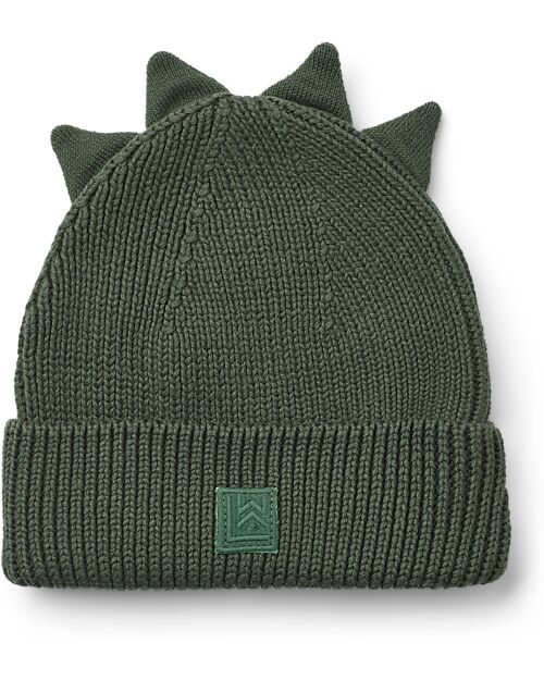 Liewood Gina Beanie - Dino - Hunter Green - Cotton Winter Hats