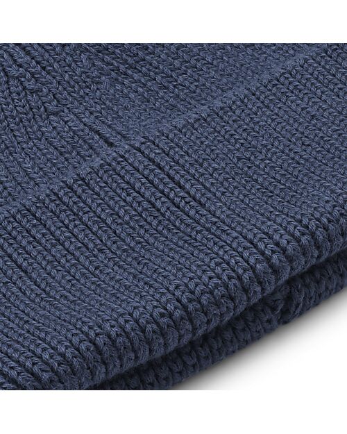 Liewood Gina Beanie with Teddy Ears in Cotton - Indigo Blue Winter Hats
