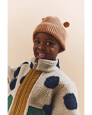 Liewood Gina Beanie with Teddy Ears in Cotton - Tuscany Rose Winter Hats