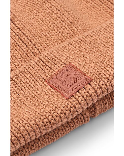 Liewood Gina Beanie with Teddy Ears in Cotton - Tuscany Rose Winter Hats