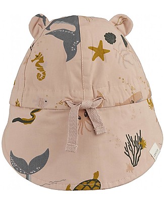 Liewood Gorm Sun Hat - 100% Organic Cotton - Sea Creature Rose Mix Sunhats