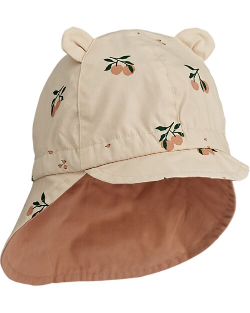 Liewood Gorm Sun Hat - Reversible - Peach/Pale Tuscany- 100% Organic Cotton Sunhats