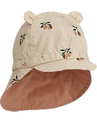 Liewood Gorm Sun Hat - Reversible - Peach/Pale Tuscany- 100% Organic Cotton Sunhats
