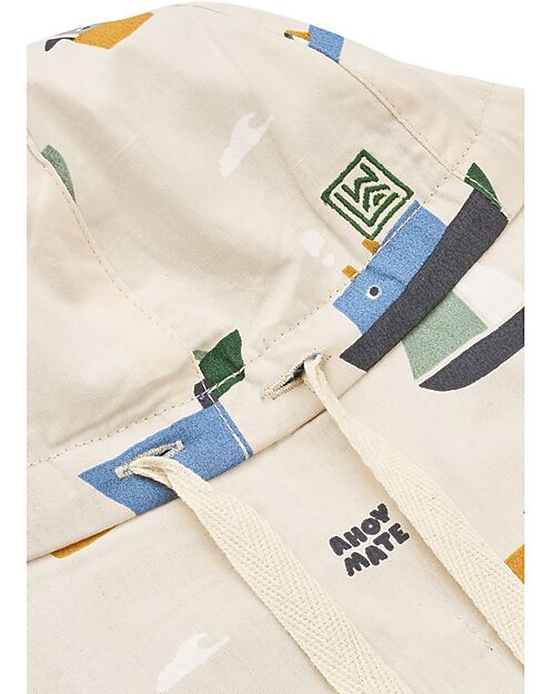 Liewood Gorm Sun Hat - Reversible - Sailing - Sandy - 100% Organic Cotton Sunhats