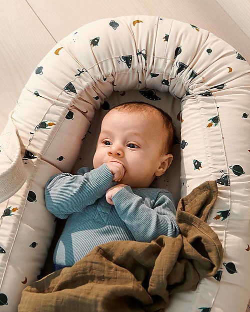 Liewood Gro Babylift - Space Sandy Mix - 100% Organic Cotton Baby Nest