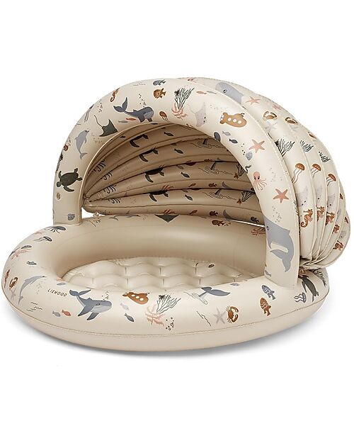 Liewood Hadley Shaded Baby Pool - Sea Creature - Sandy - Diameter 108 cm Inflatable Pools