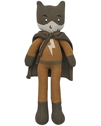 Liewood Harris Superhero Doll - Golden Caramel Multi Mix - 30 cm - Organic Cotton Dolls Accessories