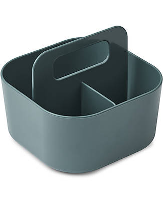 Liewood Hernandes Storage Caddy - Whale Blue - 3 Compartments - Recycled Plastic! Storage organisers