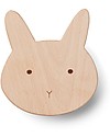 Liewood Ida Knob, Rabbit Natural - Beech wood Hangers