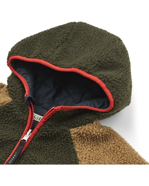 Liewood Jackson Reversible Jacket - Army Brown Mix - 100% Recycled Material Down Jacket