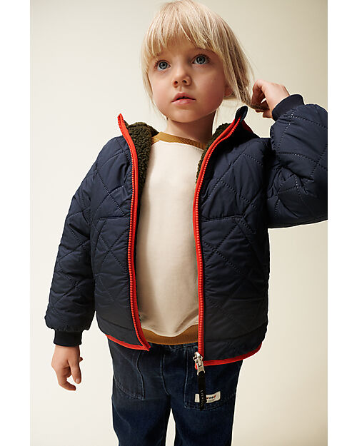 Liewood Jackson Reversible Jacket - Army Brown Mix - 100% Recycled Material Down Jacket