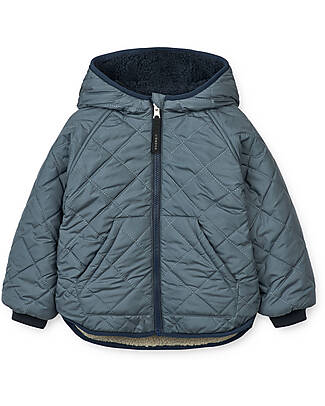 Liewood Jackson Reversible Jacket - Whale Blu Multi Mix - 100% Recycled Material Down Jacket