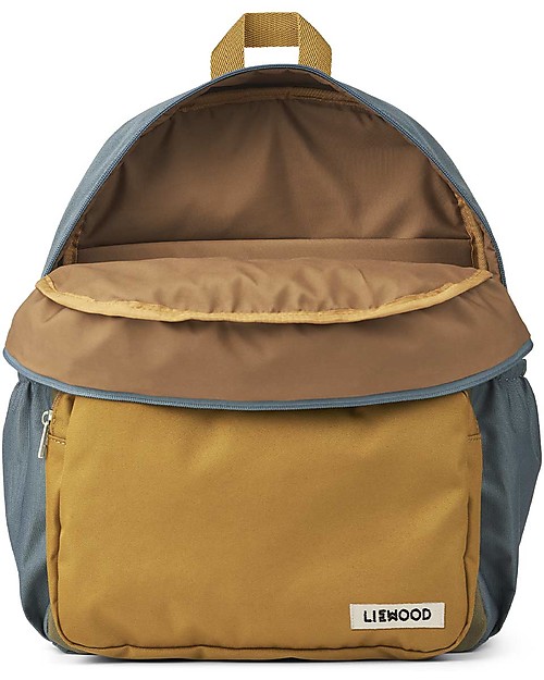 Liewood James School Backpack - Whale Blue Multi Mix - 100% recycled polyester! Backpack