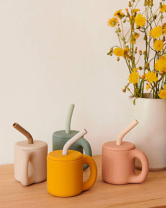 Liewood Jenna Straw Cup - Sandy Sea Blue - 100% Silicone Cups