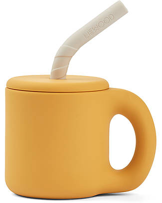 Liewood Jenna Straw Cup - Yellow Mellow Sandy - 100% Silicone Cups