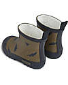 Liewood Jesse Thermo Rainboot - Bat/Khaki - Natural Rubber Lined with Eco Fur Wellies