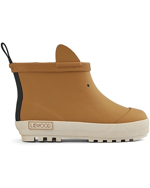 Liewood Jesse Thermo Rainboot - Golden Caramel/Sandy Mix - Natural Rubber Lined with Eco Fur Wellies