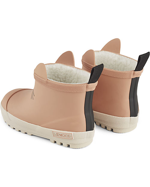 Liewood Jesse Thermo Rainboot - Tuscany Rose/Sandy Mix - Natural Rubber Lined with Eco Fur Wellies