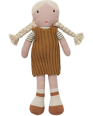 Liewood Johanna Doll - Golden Caramel Multi Mix - 30 cm - 100% Organic Cotton Dolls Accessories
