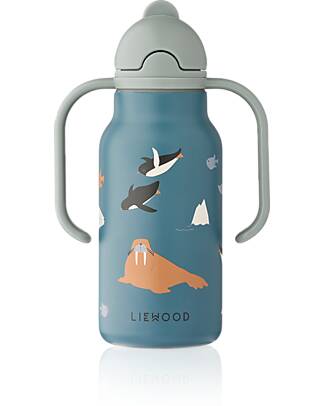 Liewood Kimmie Water Bottle - 250 ml - Arctic Sea - Ocean View Thermos Bottles