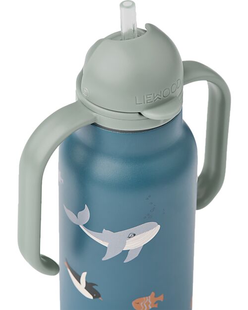 Liewood Kimmie Water Bottle - 250 ml - Arctic Sea -  Ocean View Thermos Bottles