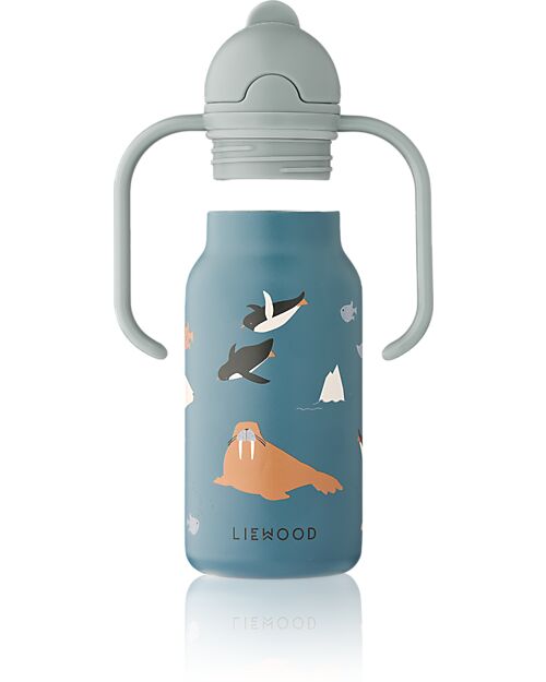 Liewood Kimmie Water Bottle - 250 ml - Arctic Sea -  Ocean View Thermos Bottles