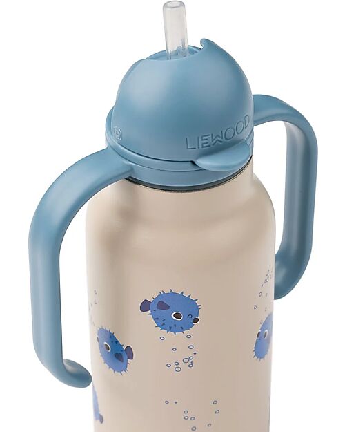 Liewood Kimmie Water Bottle 250 ml - Pufferfish - Sandy Thermos Bottles