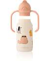 Liewood Kimmie Water Bottle - 250 ml - Sandy - Cats and Dogs Thermos Bottles