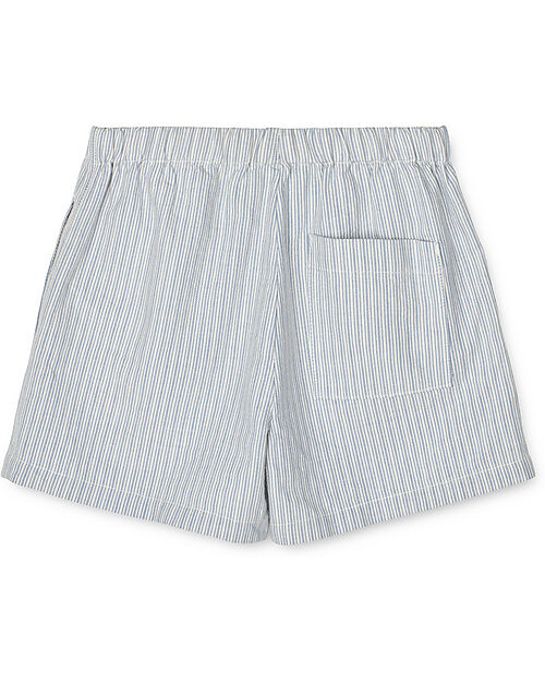 Liewood Madison Stripe Shorts - Stripe Riverside and Creme de la Creme - 100% Organic Cotton GOTS Certified Shorts