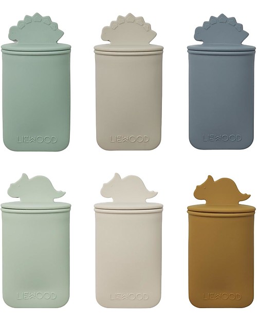 Liewood Malik Mini Set of 6 Ice Molds - Dino/Dusty Mint Multi Mix - Silicone Kitchen accessories