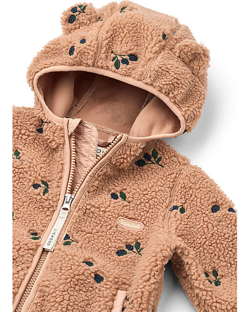 Liewood Mara Pile Jacket With Ears - Berry - Pale Tuscany - 100% Recycled Material Jackets