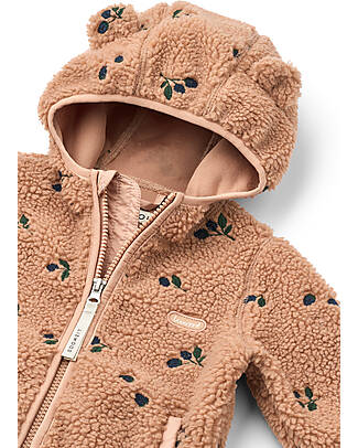 Liewood Mara Pile Jacket With Ears - Berry - Pale Tuscany - 100% Recycled Material Jackets