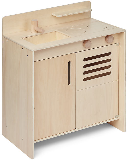 Liewood Mario Play Kitchen - Natural - 100% Beechwood and Plywood Toy Kitchens