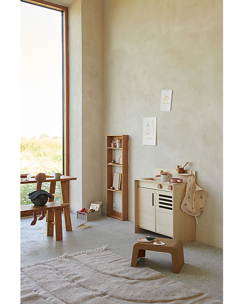Liewood Mario Play Kitchen - Natural - 100% Beechwood and Plywood Toy Kitchens
