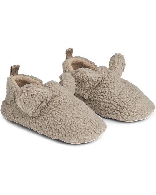 Liewood Maui Pile Slipper with Ears - Mist Slippers