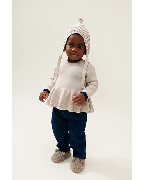 Liewood Maui Pile Slipper with Ears - Mist Slippers