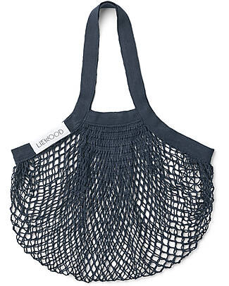 Liewood Mesi Mesh Tote Bag - Midnight Navy - 100% Organic Cotton Tote Bags