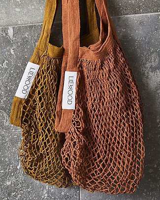 Liewood Mesi Mesh Tote Bag - Olive Green - 100% Organic Cotton Tote Bags