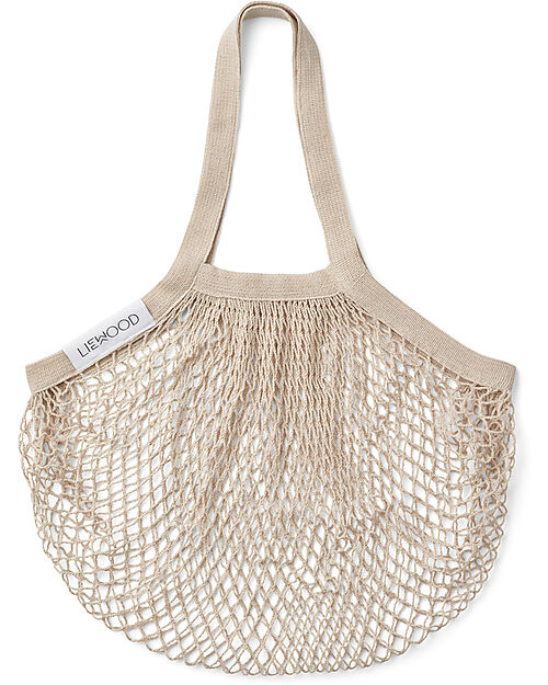 Liewood Mesi Mesh Tote Bag - Sandy - 100% Organic Cotton Tote Bags