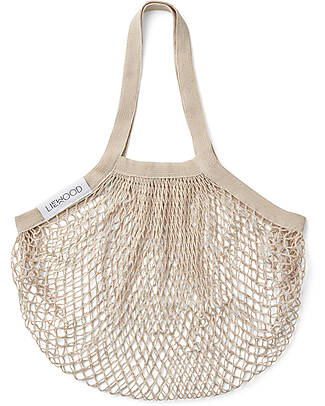Liewood Mesi Mesh Tote Bag - Sandy - 100% Organic Cotton Tote Bags
