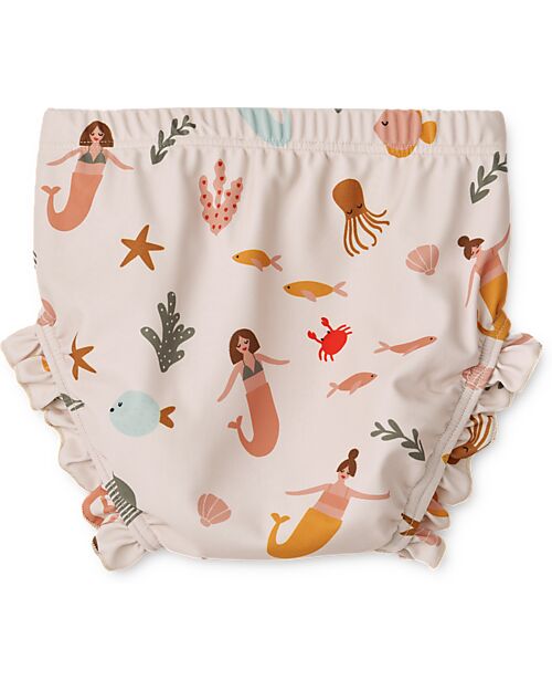 Liewood Mila Baby Swim Pants - Sandy - Mermaids - Recycled Fabric! Bikinis And Tankinis